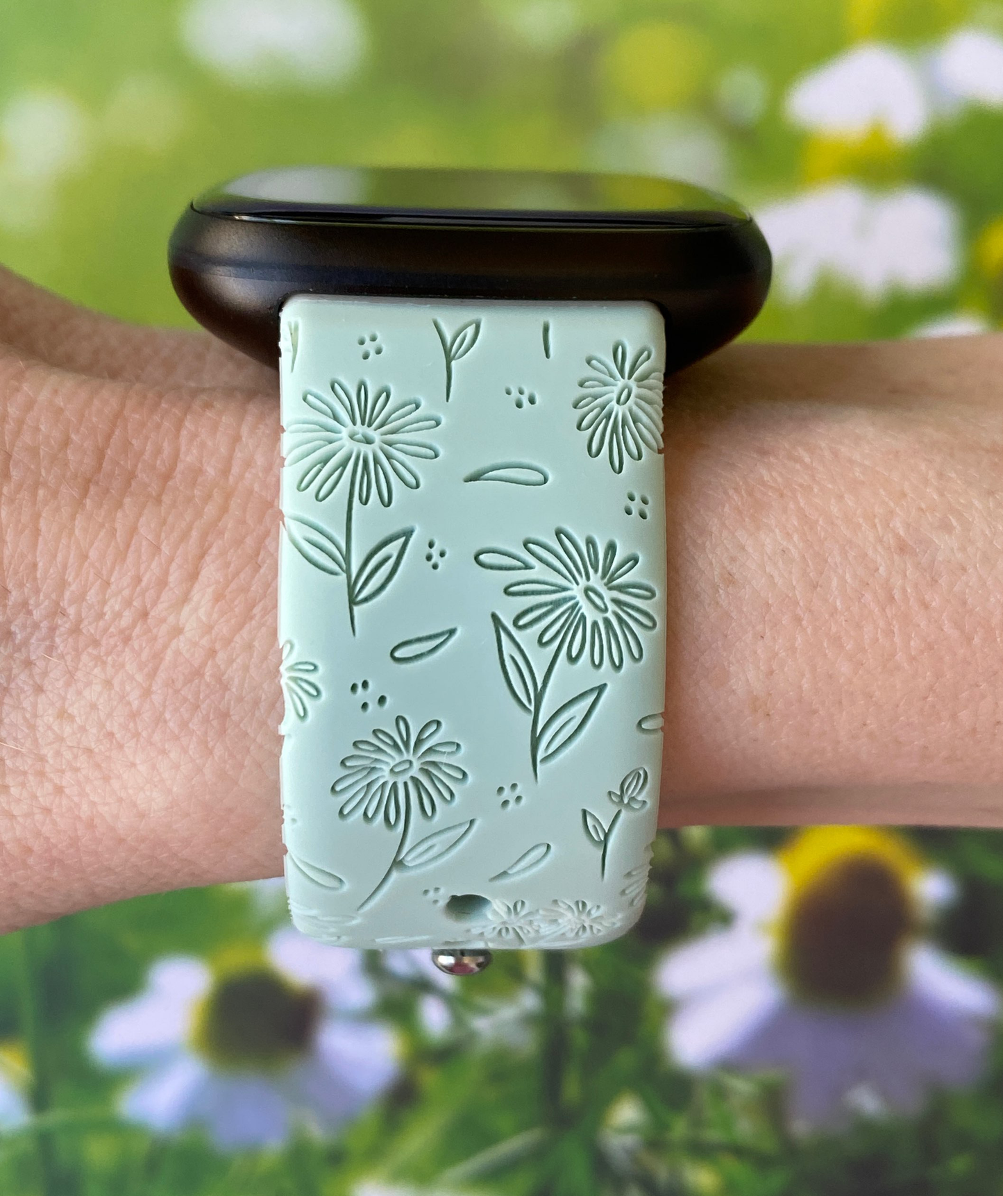 Daisy Blooms Fitbit Versa 3/Versa 4/Sense/Sense 2 Watch Band