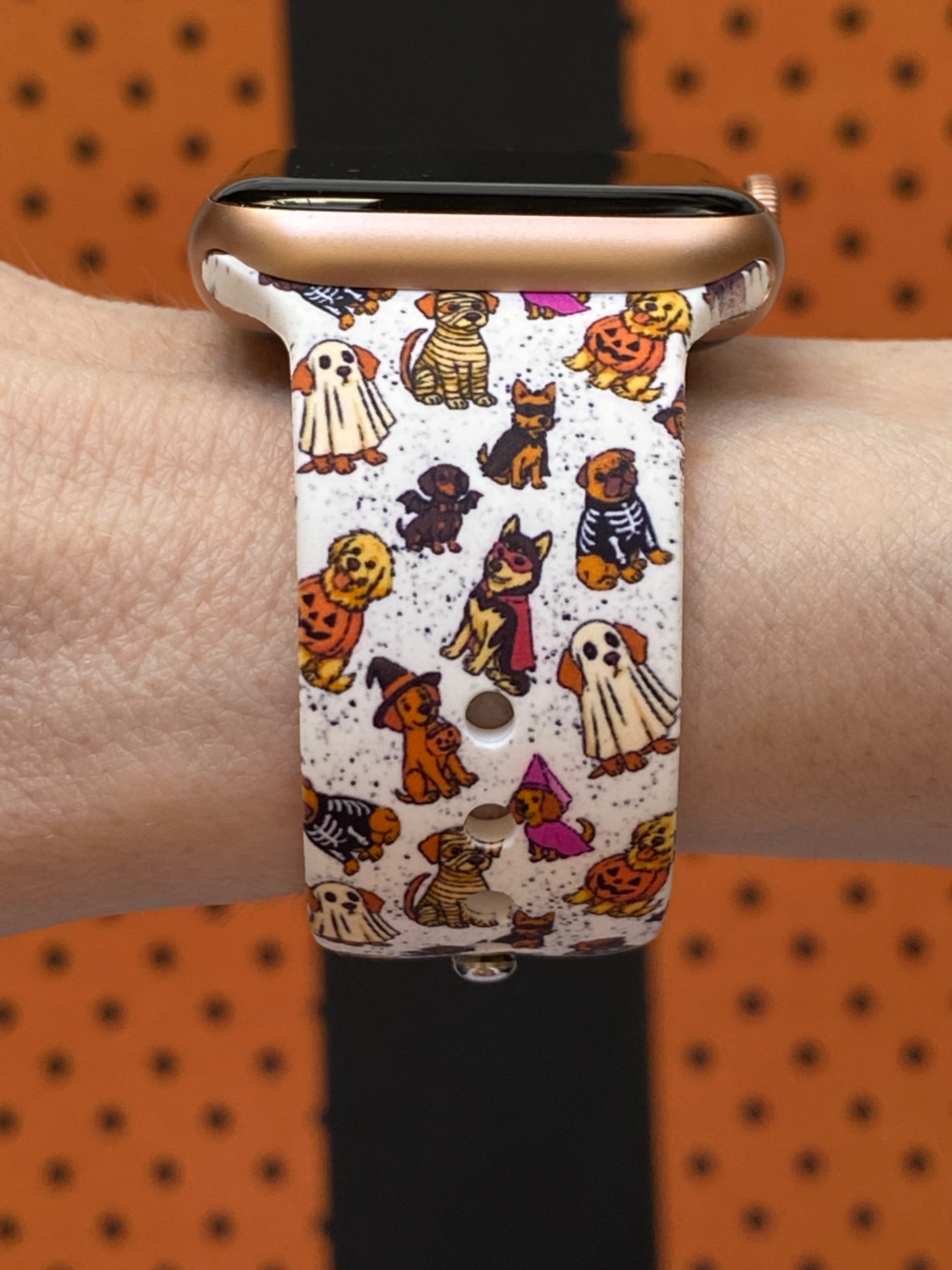 Happy Howl-o-ween Dog Watch Band For Apple Watch