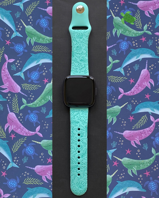 Tropical Dolphins Fitbit Versa 1/2 Watch Band