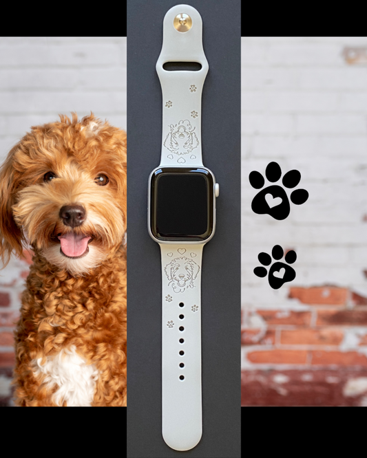 Golden Doodle Dog Apple Watch Band