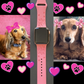 Cute Dachshund With Bow Watch Band For Apple Watch