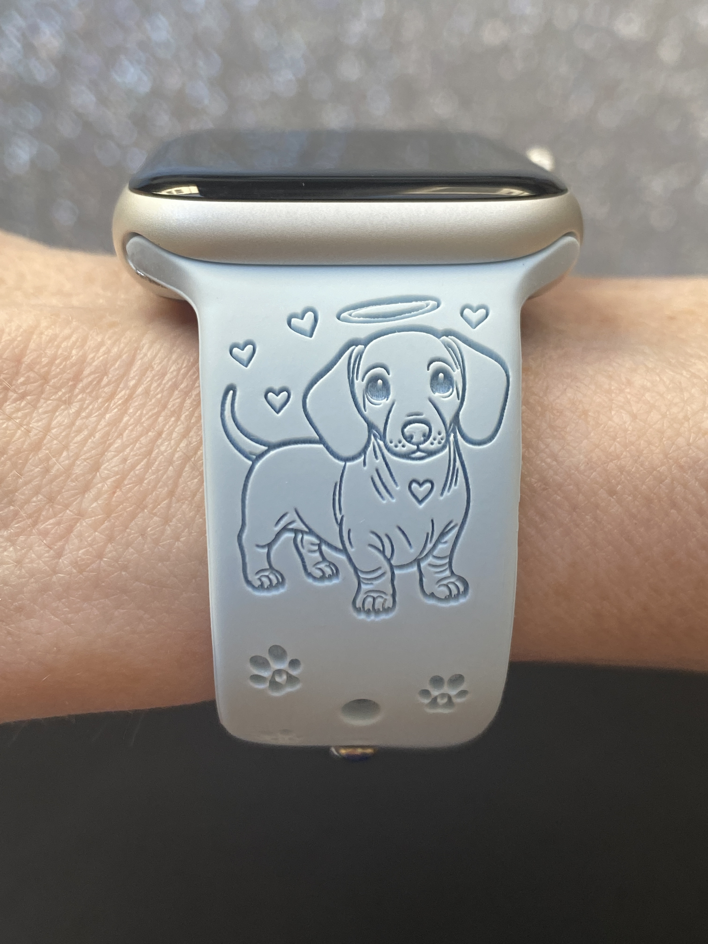 Dachshund Rainbow Bridge Dog Watch Band For Apple Watch