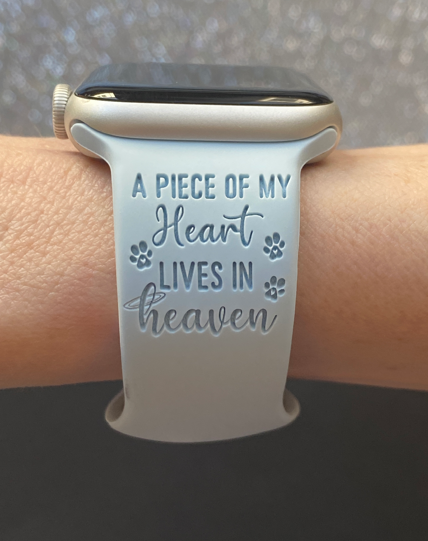 English Bulldog Rainbow Bridge Dog Watch Band For Apple Watch