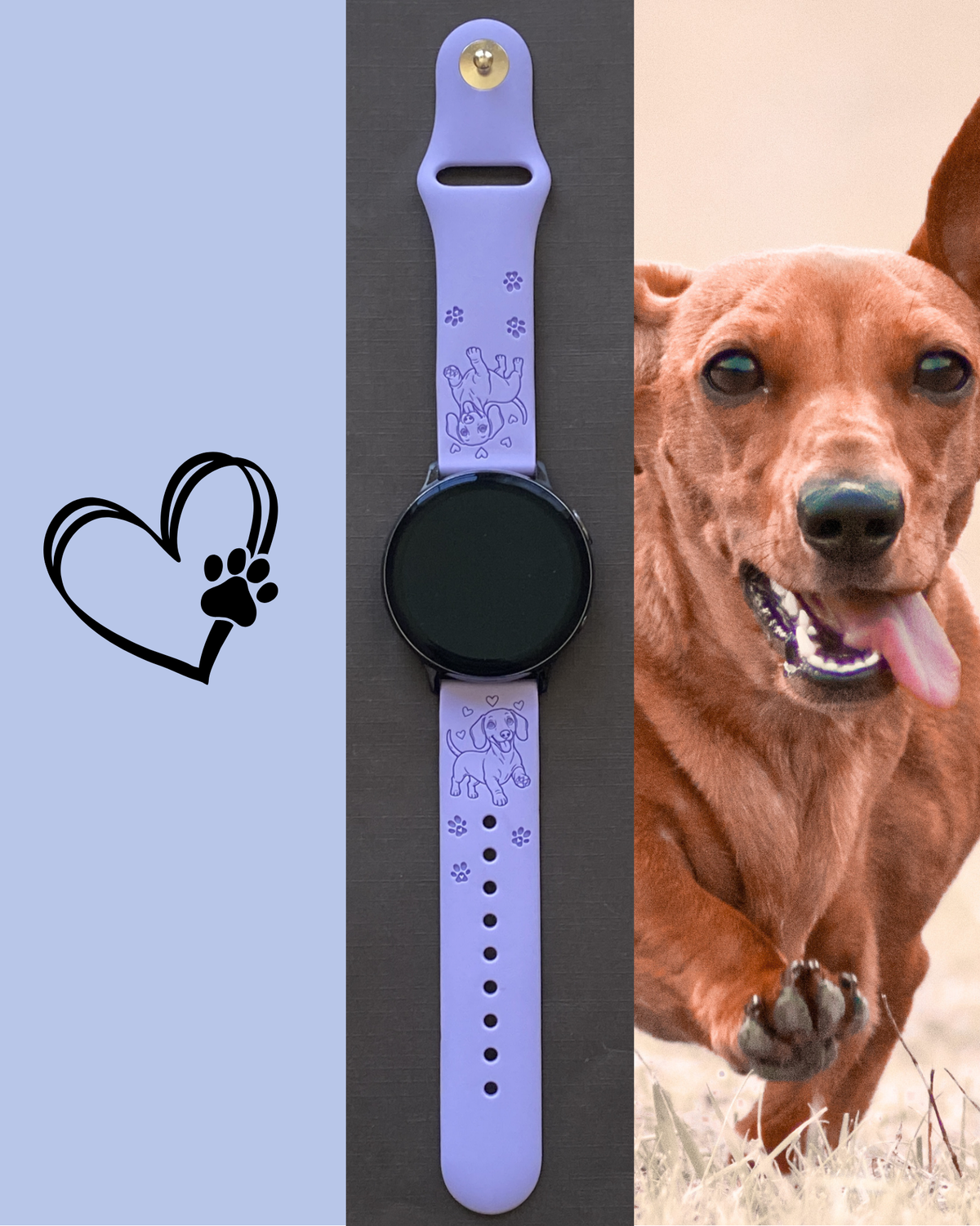 My Joyful Dachshund 20mm Samsung Galaxy Watch Band