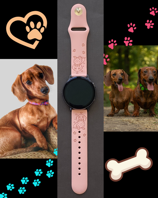 My Doxie Dog Dachshund 20mm Samsung Galaxy Watch Band