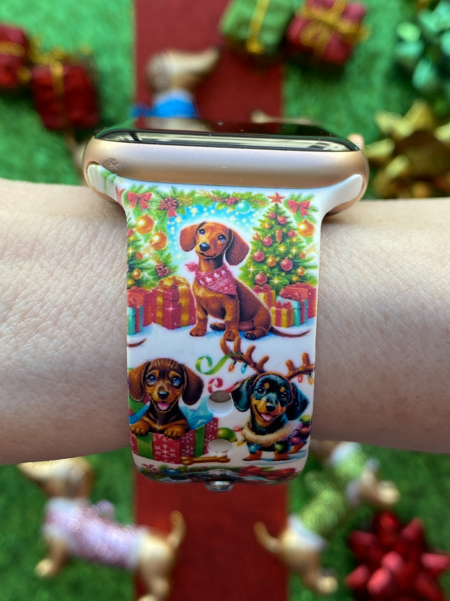 Dachshund Christmas Watch Band For Apple Watch