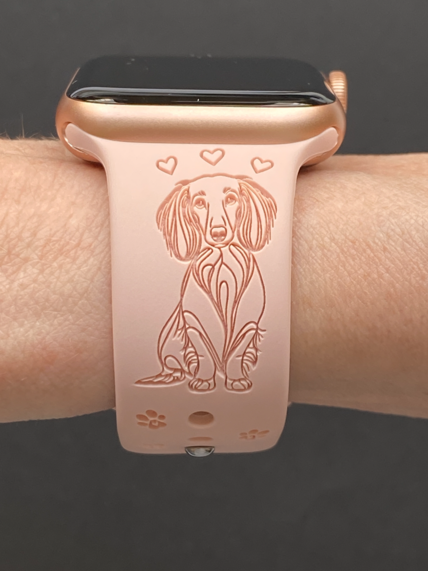 Long Haired Dachshund Dog Watch Band For Apple Watch