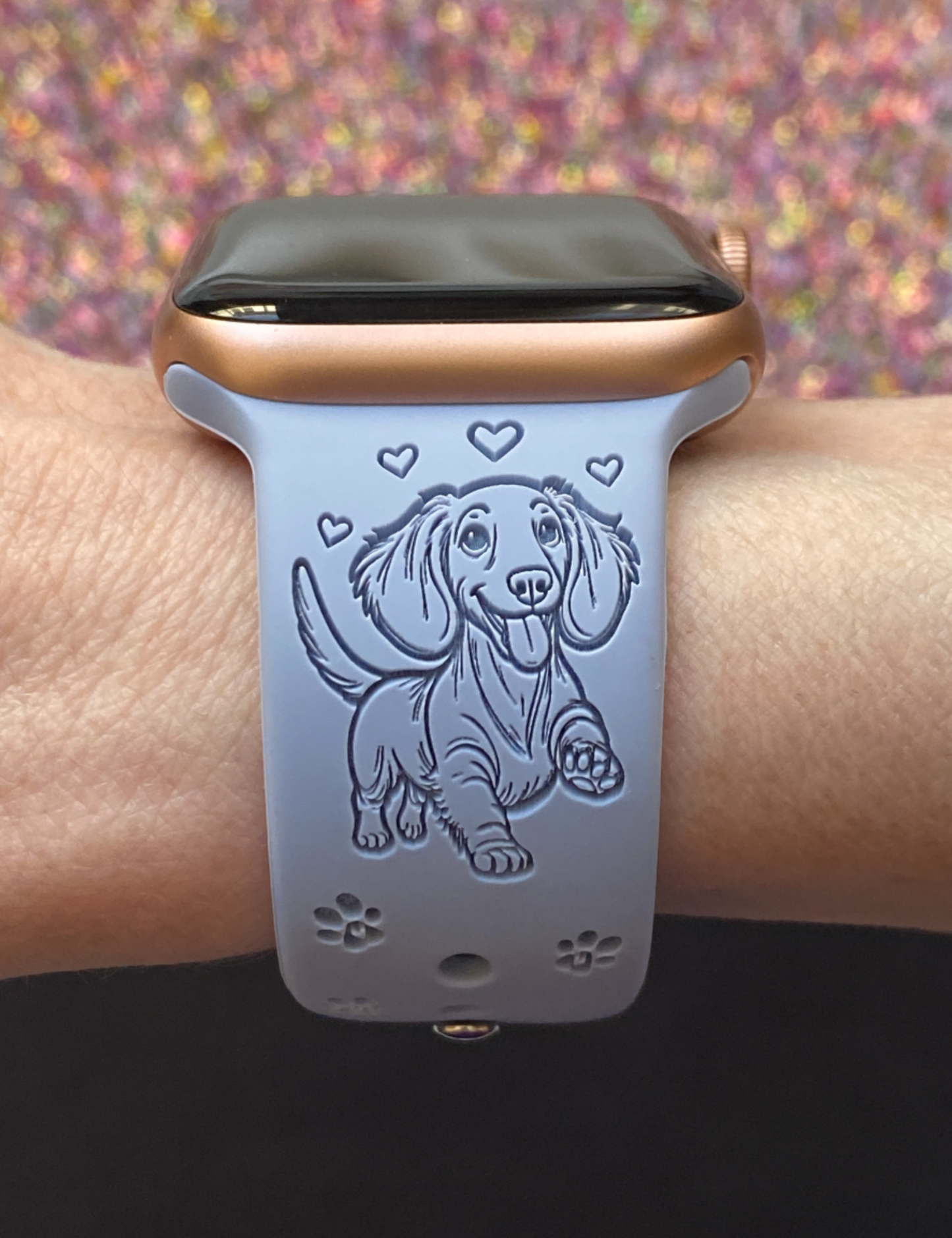 Happy Dachshund Dog Watch Band For Apple Watch