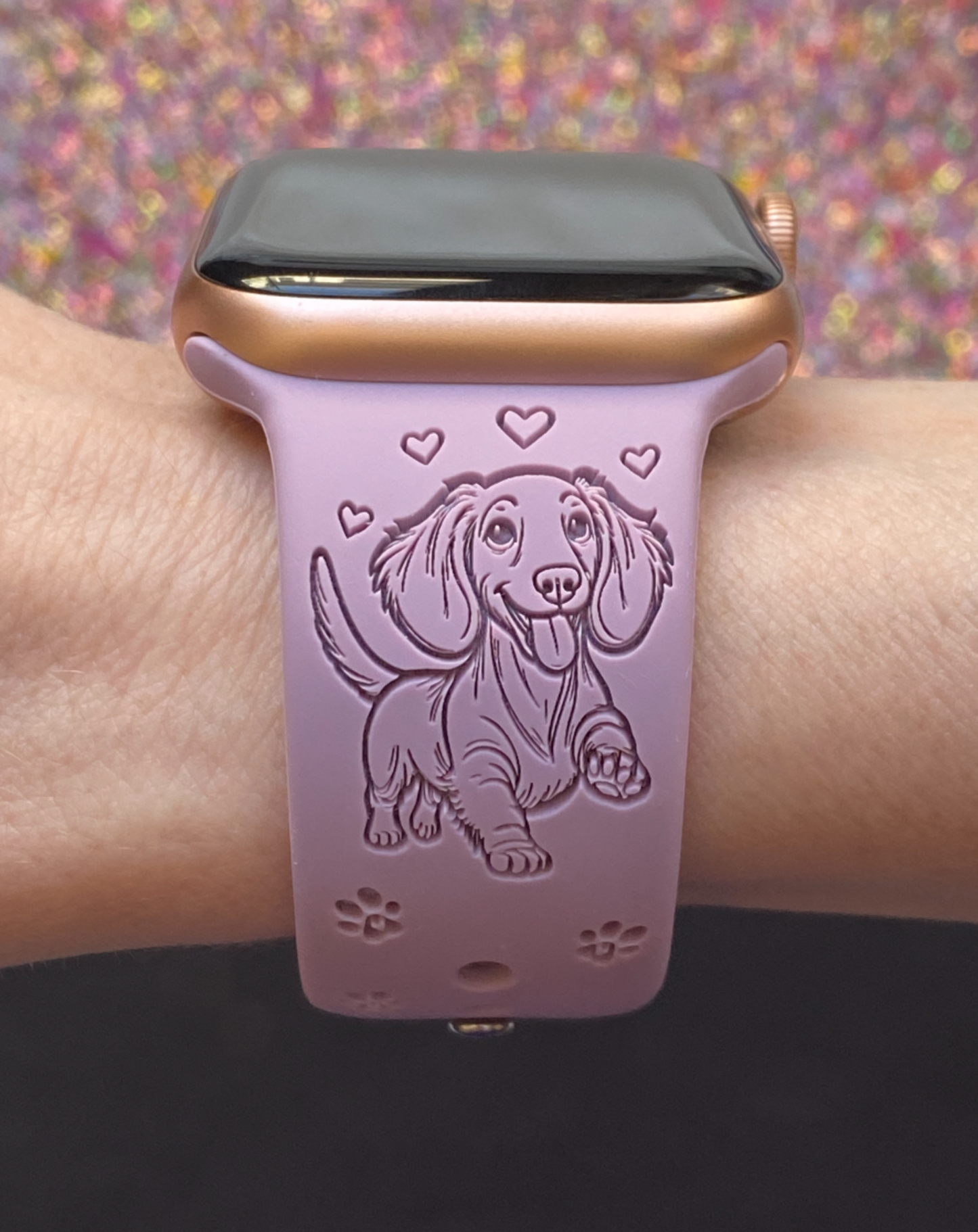 Happy Dachshund Dog Watch Band For Apple Watch