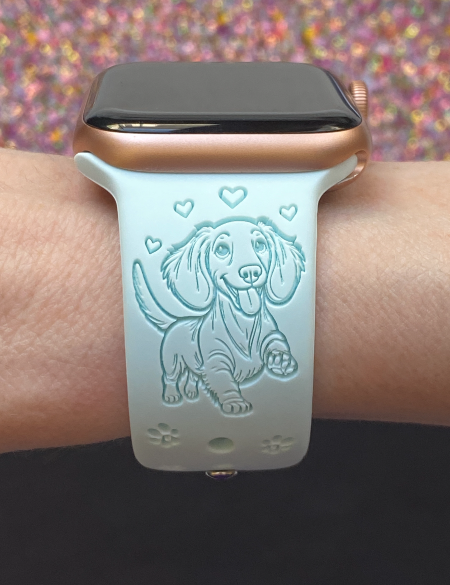 Happy Dachshund Dog Watch Band For Apple Watch