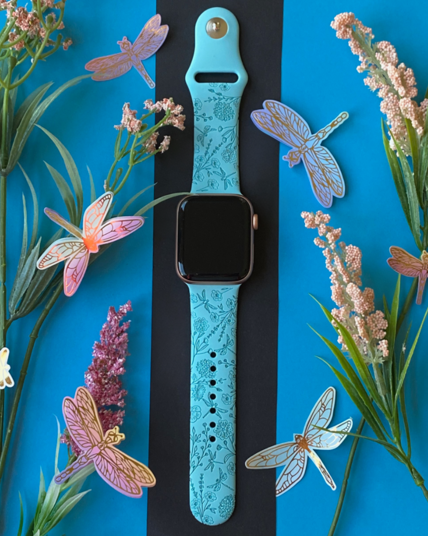 Dragonfly Floral Apple Watch Band