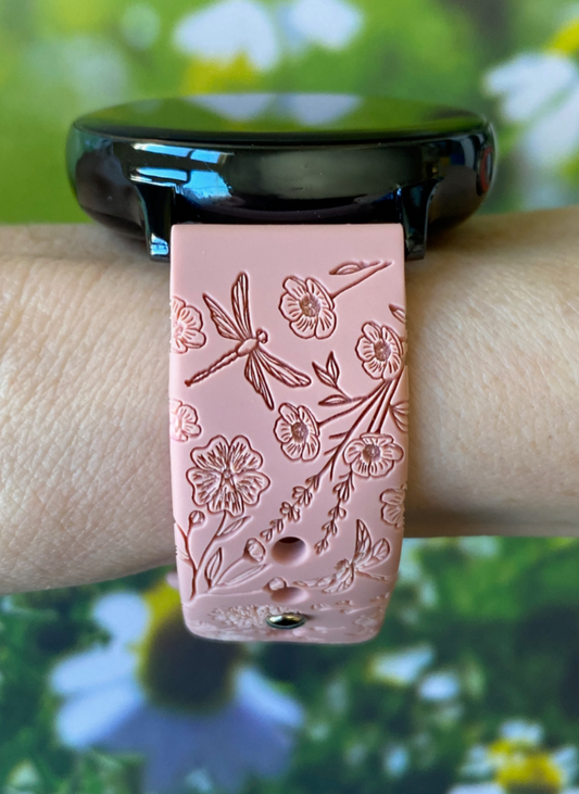 Dragonfly Blooms 20mm Samsung Galaxy Watch Band