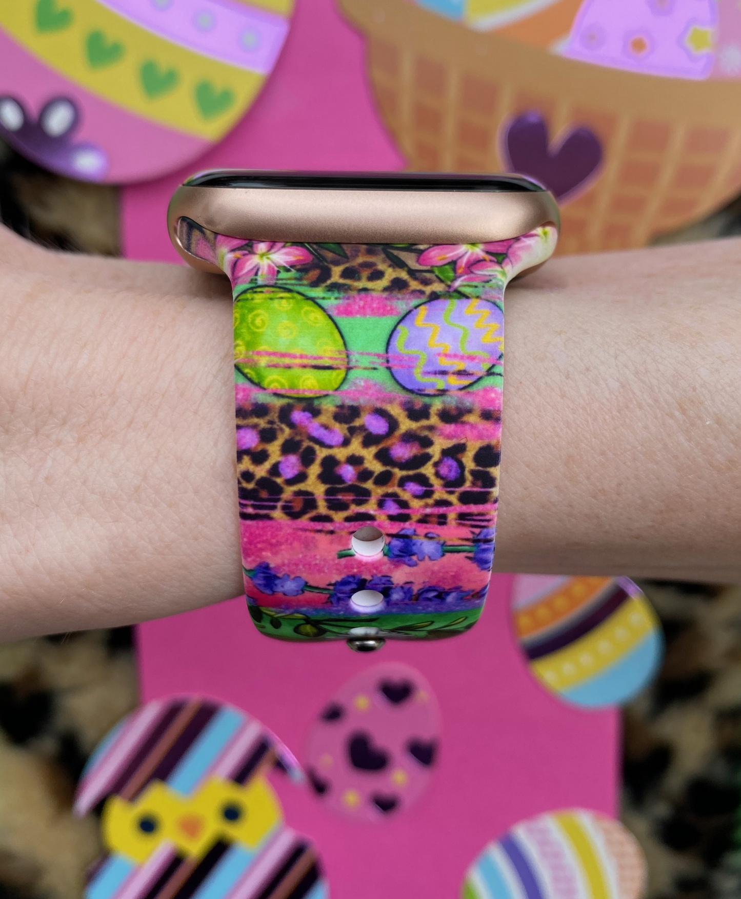 Easter Leopard Apple Watch Band
