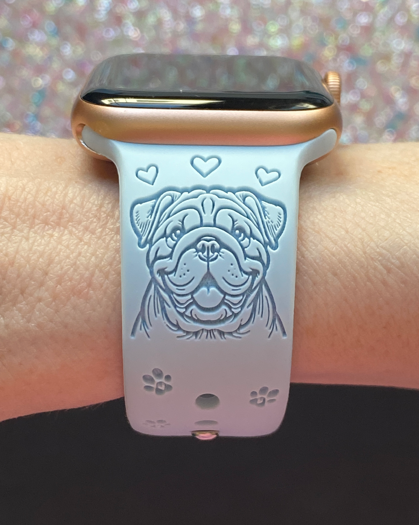My Best Friend English Bulldog Watch Band For Apple Watch