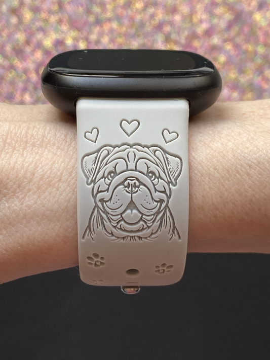 My Best Friend English Bulldog Fitbit Versa 3/Versa 4/Sense/Sense 2 Watch Band