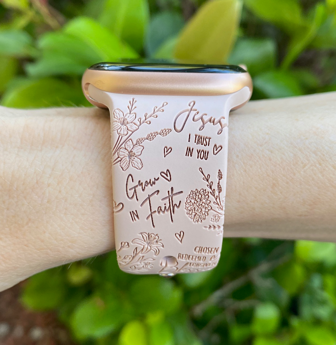 Floral Faith Apple Watch Band