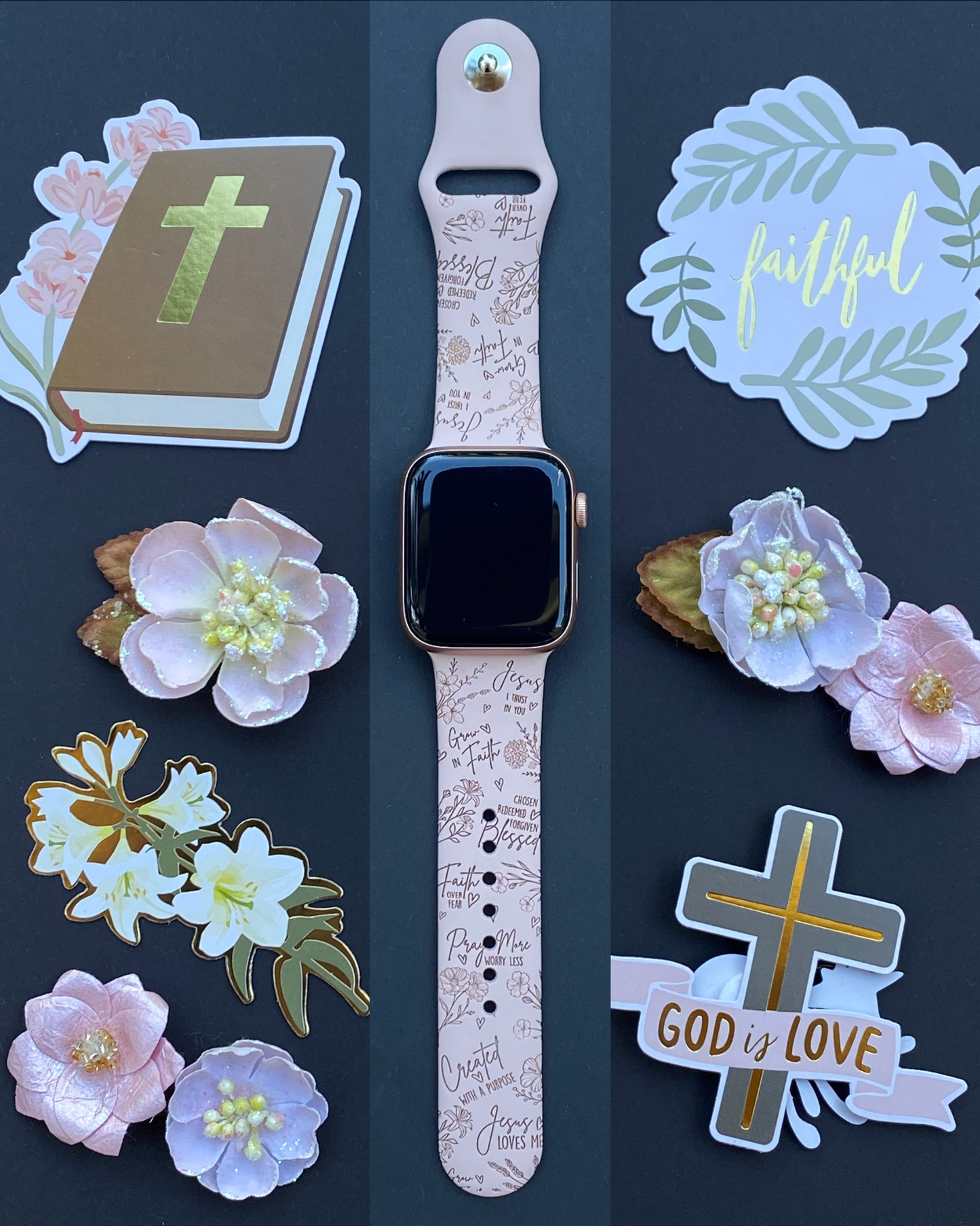 Floral Faith Apple Watch Band