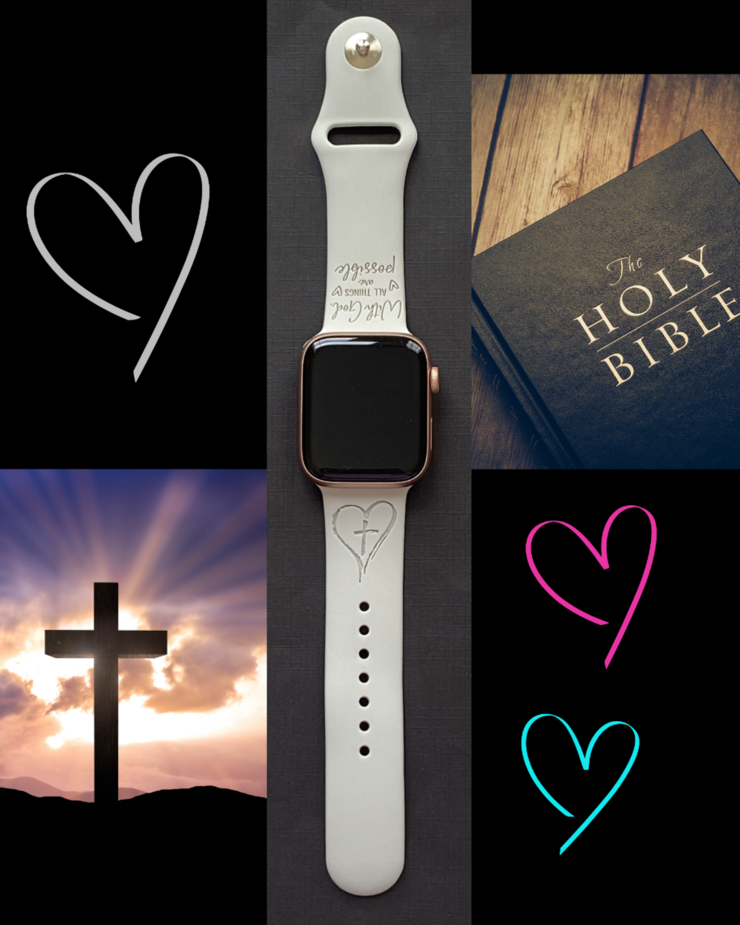 Cross and Verse Watch Band For Apple Watch