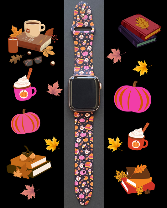 Fall Book Lover Watch Band For Apple Watch