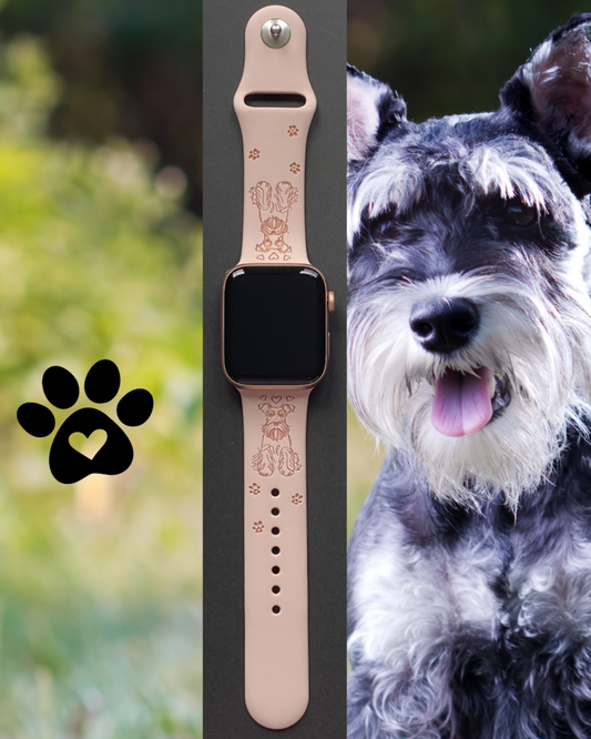 Fancy Schnauzer Dog Watch Band For Apple Watch