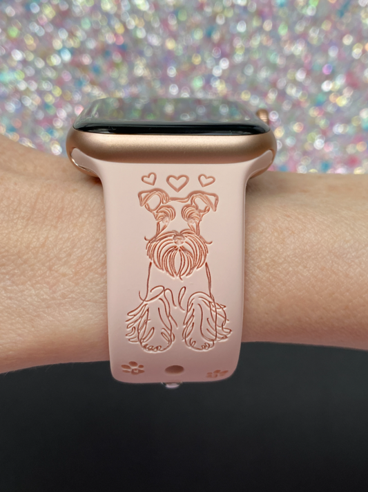 Fancy Schnauzer Dog Watch Band For Apple Watch