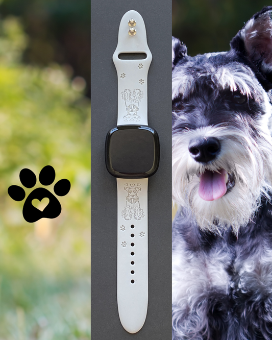 Fancy Schnauzer Fitbit Versa 3/Versa 4/Sense/Sense 2 Watch Band