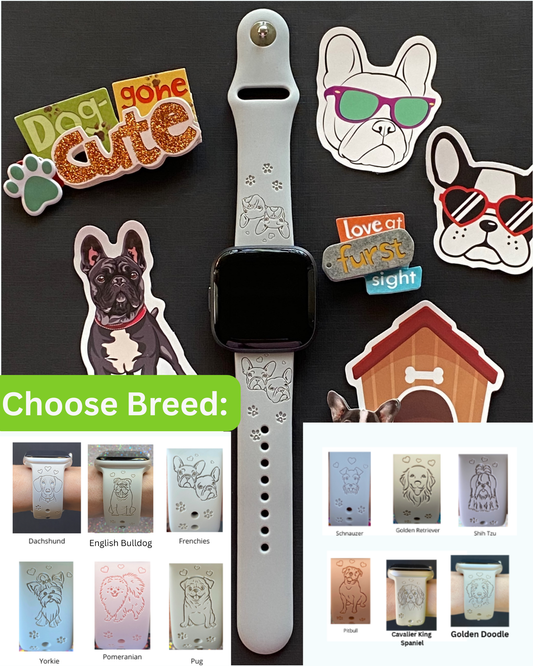Dog Breed Fitbit Versa 1/2 Watch Band