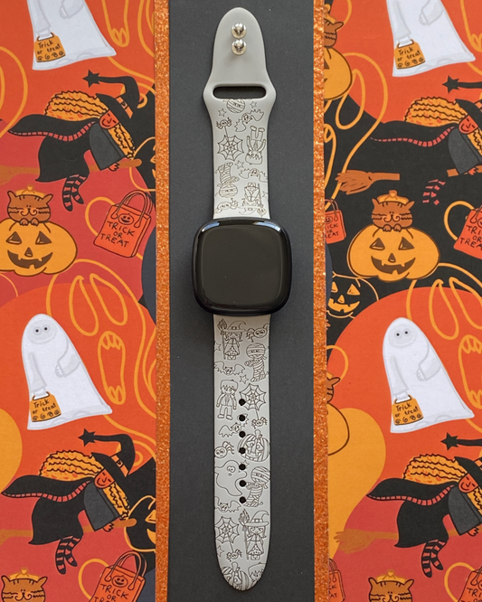 Trick or Treat Friends Fitbit Versa 3/Versa 4/Sense/Sense 2 Watch Band