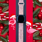 Christmas Flamingo Fitbit Versa 3/Versa 4/Sense/Sense 2 Watch Band