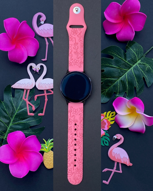 Tropical Flamingo Samsung Galaxy Watch Band