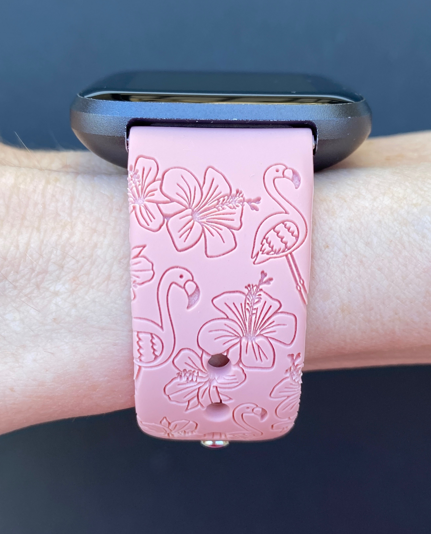 Hibiscus Flamingo Fitbit Versa 1/2 Watch Band