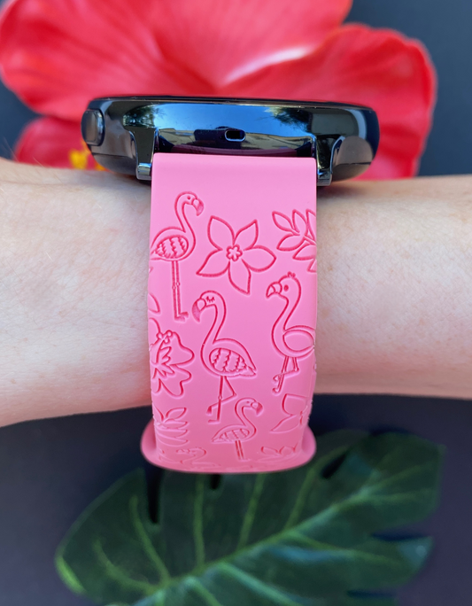 Tropical Flamingo Samsung Galaxy Watch Band