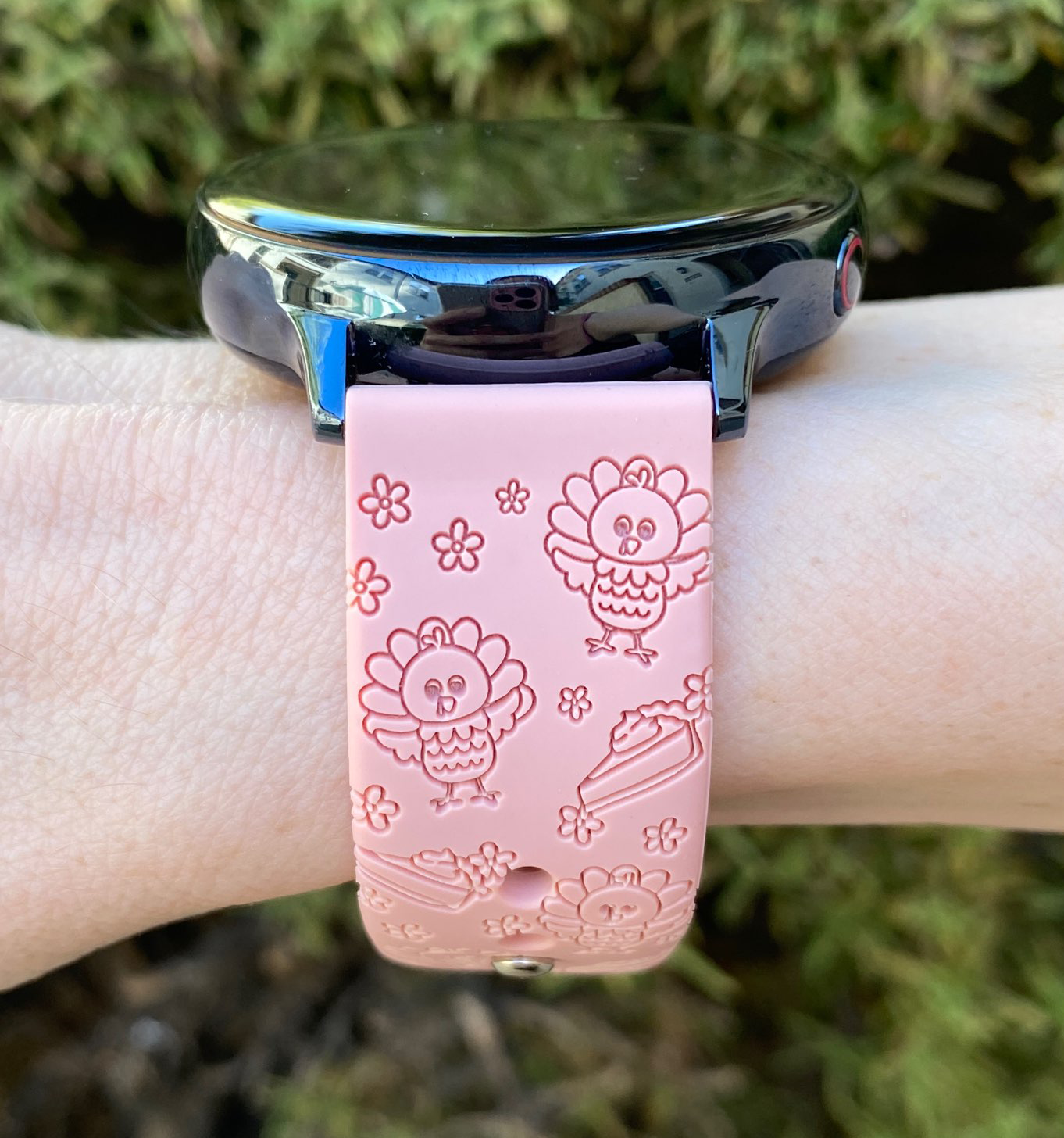 Thanksgiving Turkey Floral 20mm Samsung Galaxy Watch Band