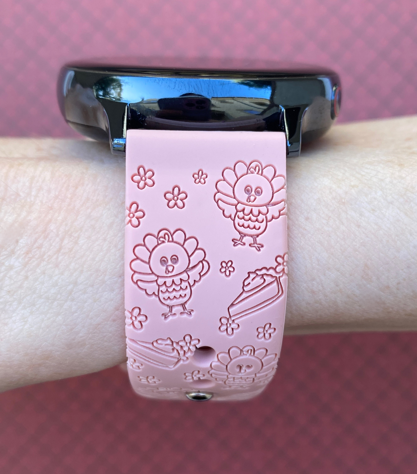 Thanksgiving Turkey Floral 20mm Samsung Galaxy Watch Band