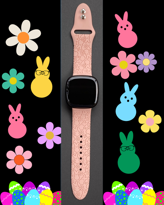 Floral Peeps Fitbit Versa 3/Versa 4/Sense/Sense 2 Watch Band