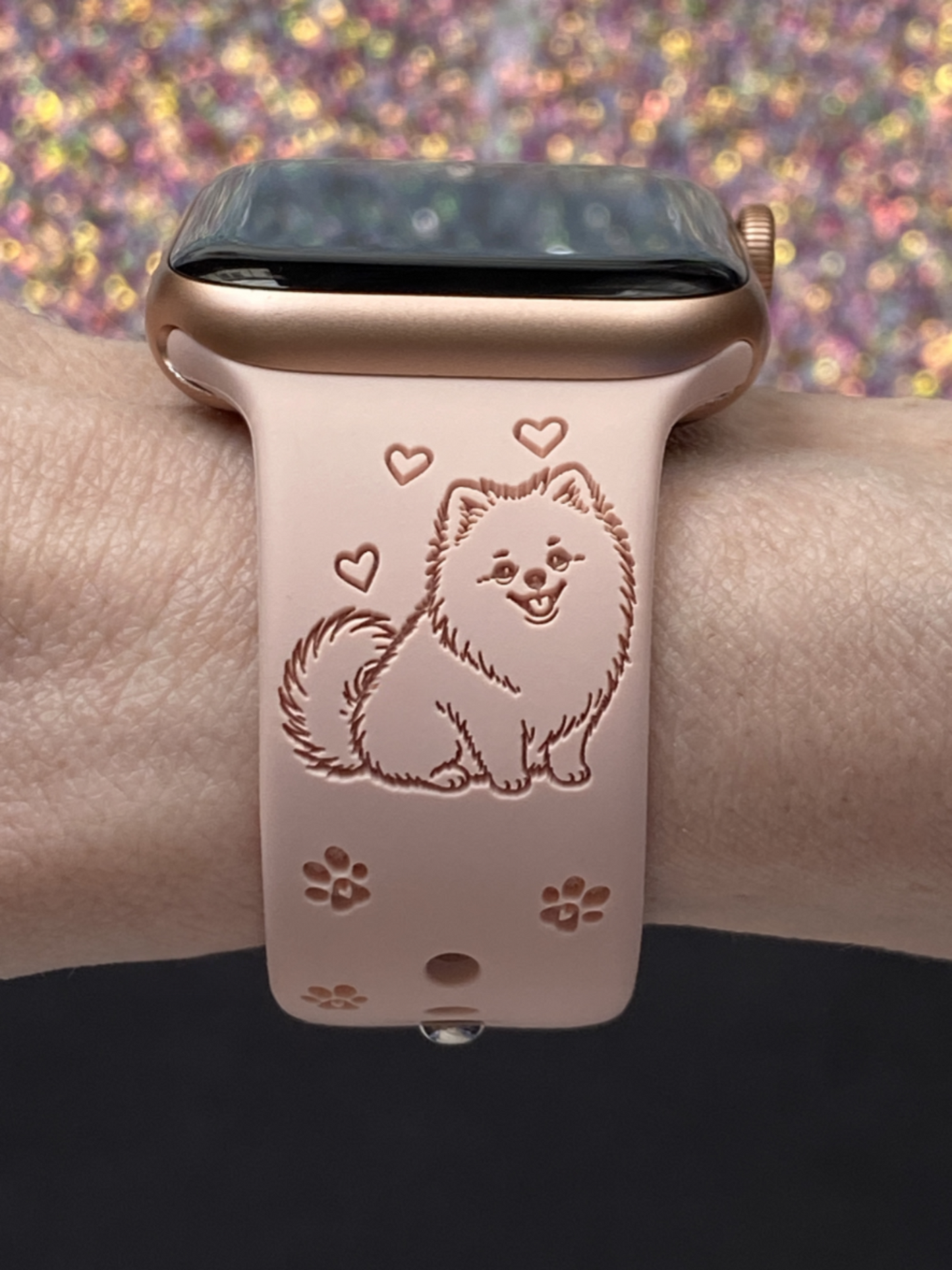 Fluffy Pomeranian Dog Watch Band For Apple Watch