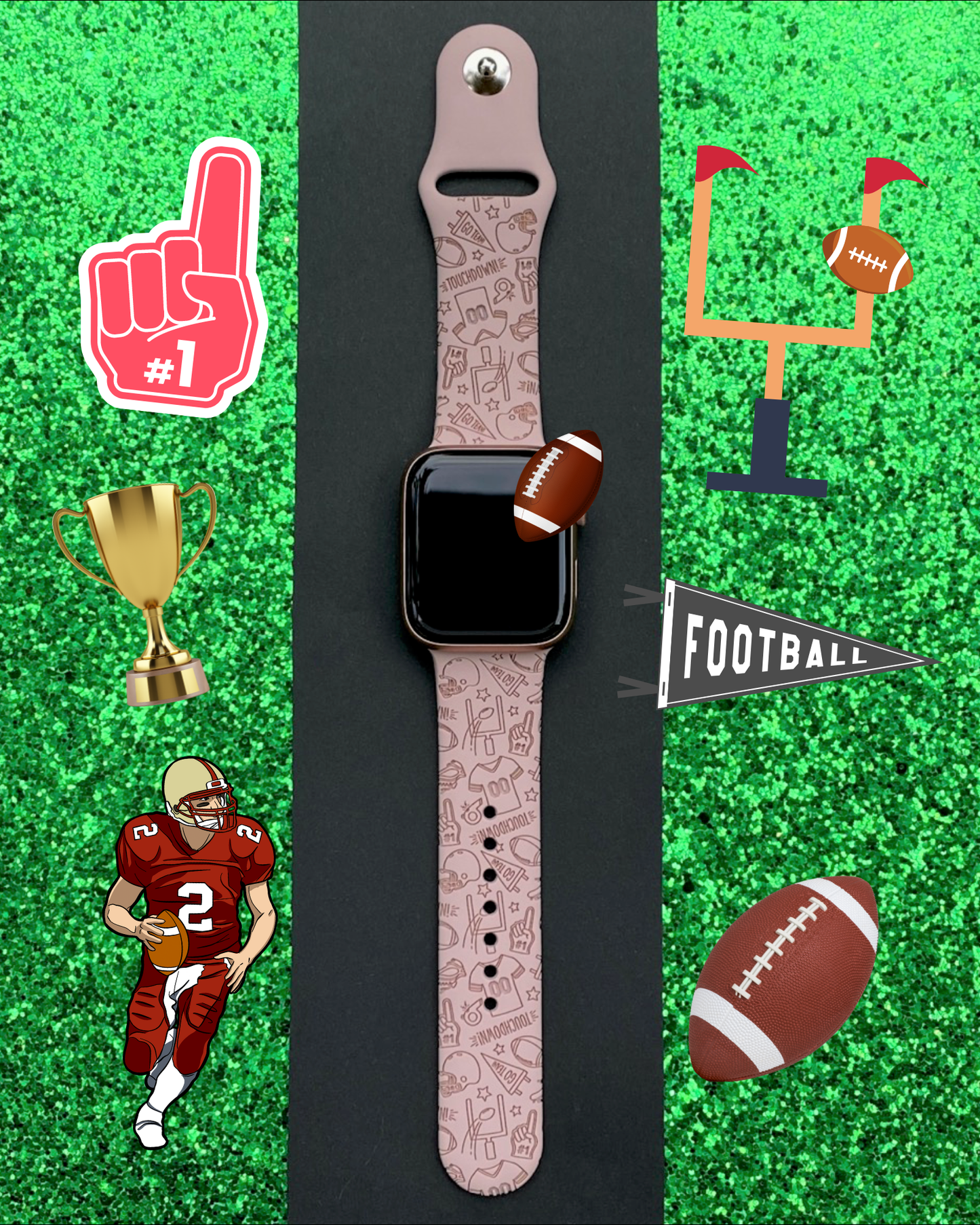 Football Apple Watch Band