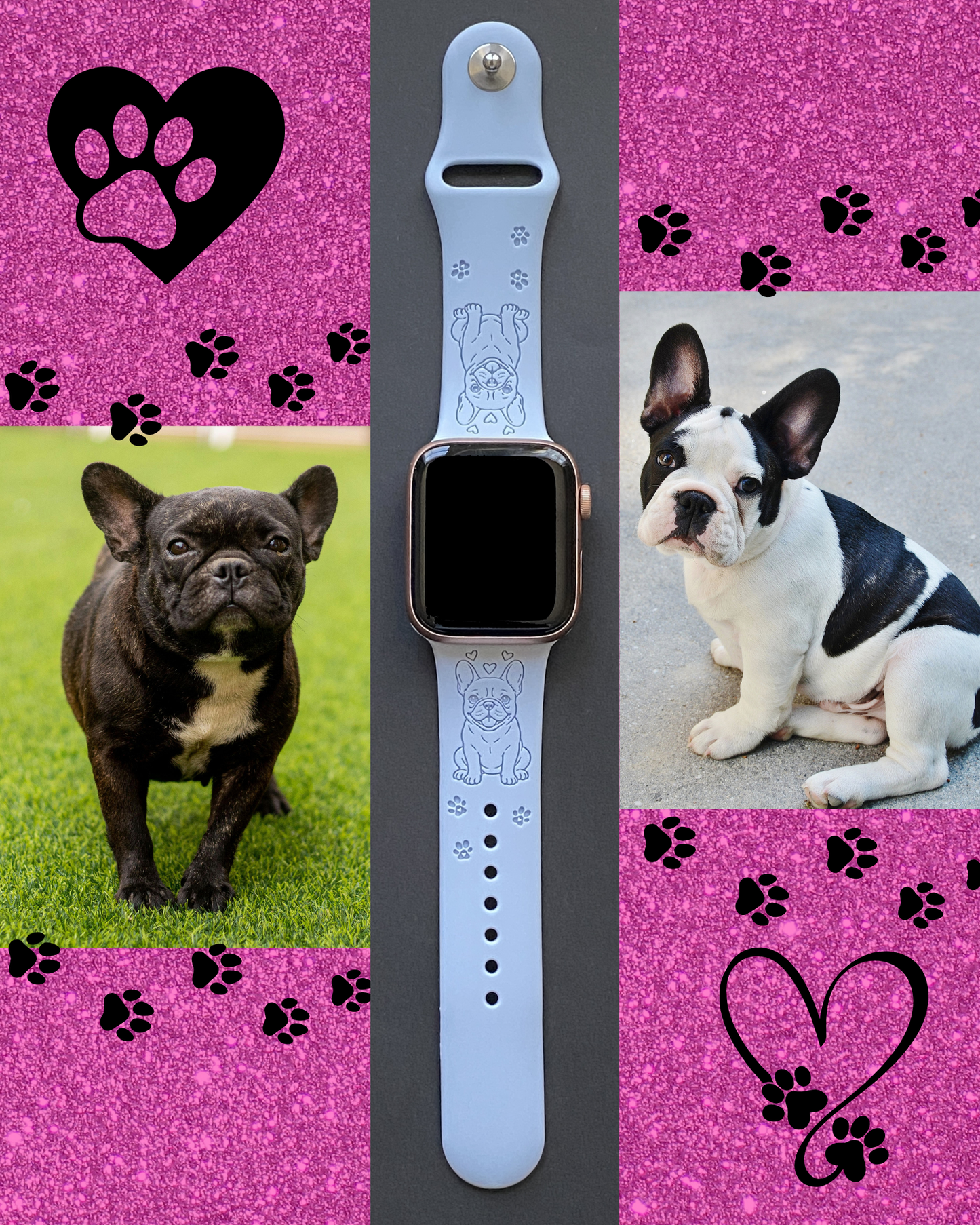 My Little French Bulldog Dog Watch Band For Apple Watch