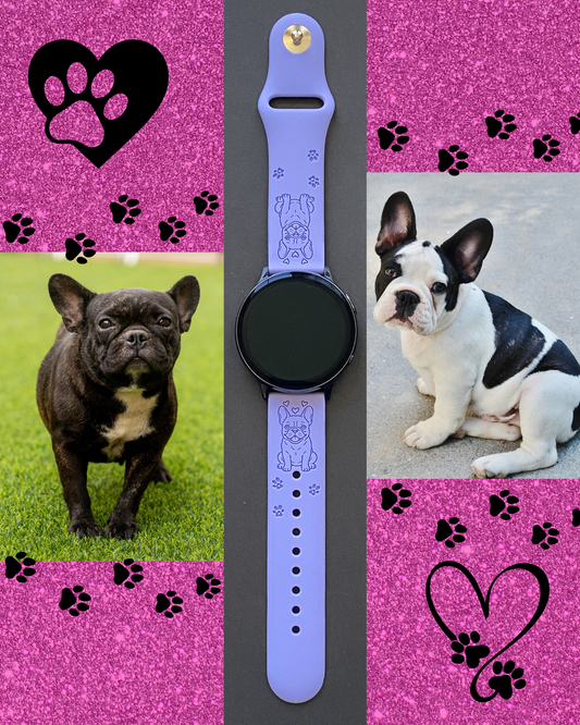 My Little French Bulldog 20mm Samsung Galaxy Watch Band
