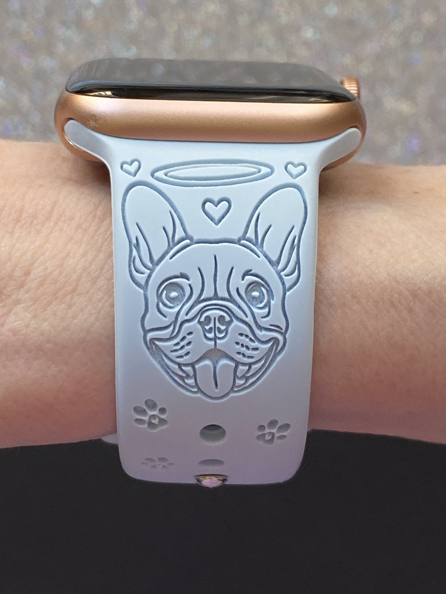 French Bulldog Rainbow Bridge Dog Watch Band For Apple Watch