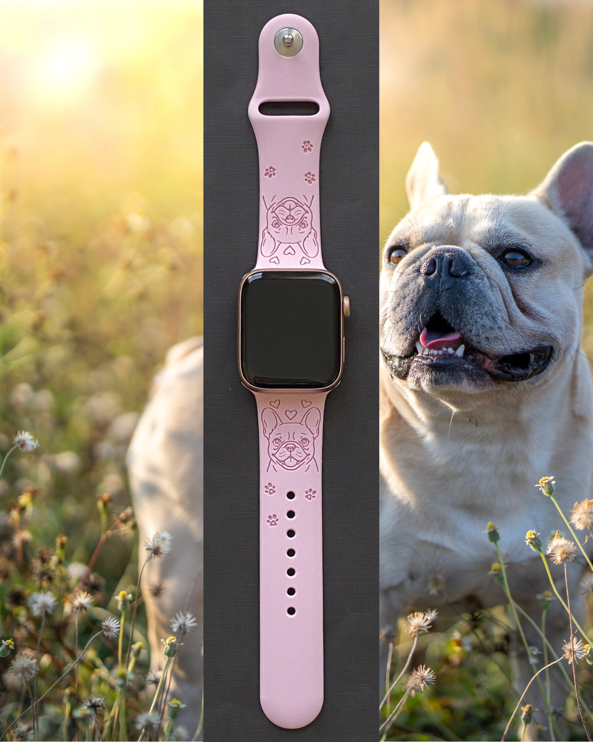 French Bulldog Dog Watch Band For Apple Watch