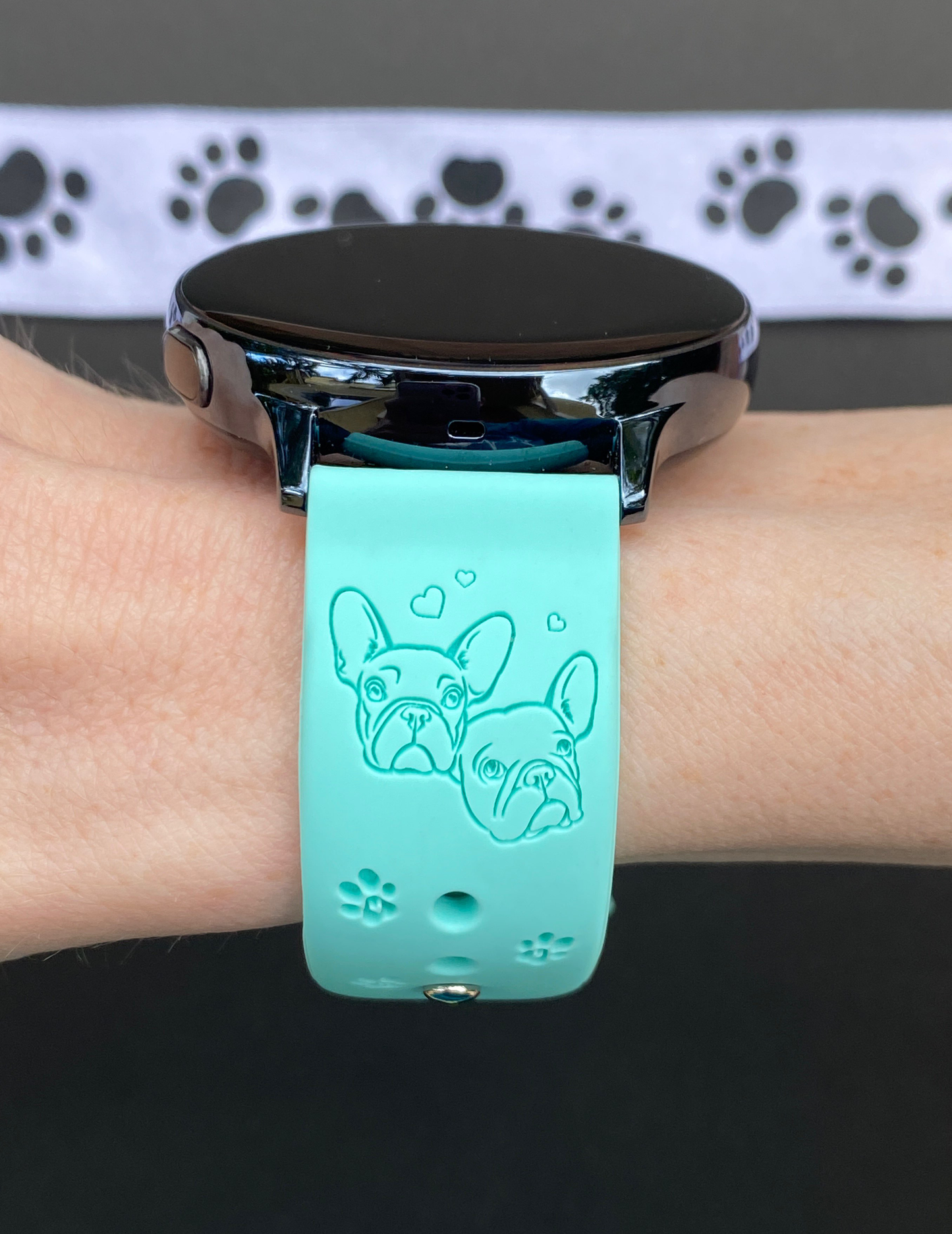 French Bulldog 20mm Samsung Galaxy Watch Band