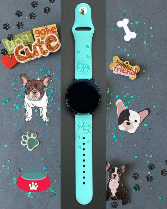 French Bulldog 20mm Samsung Galaxy Watch Band