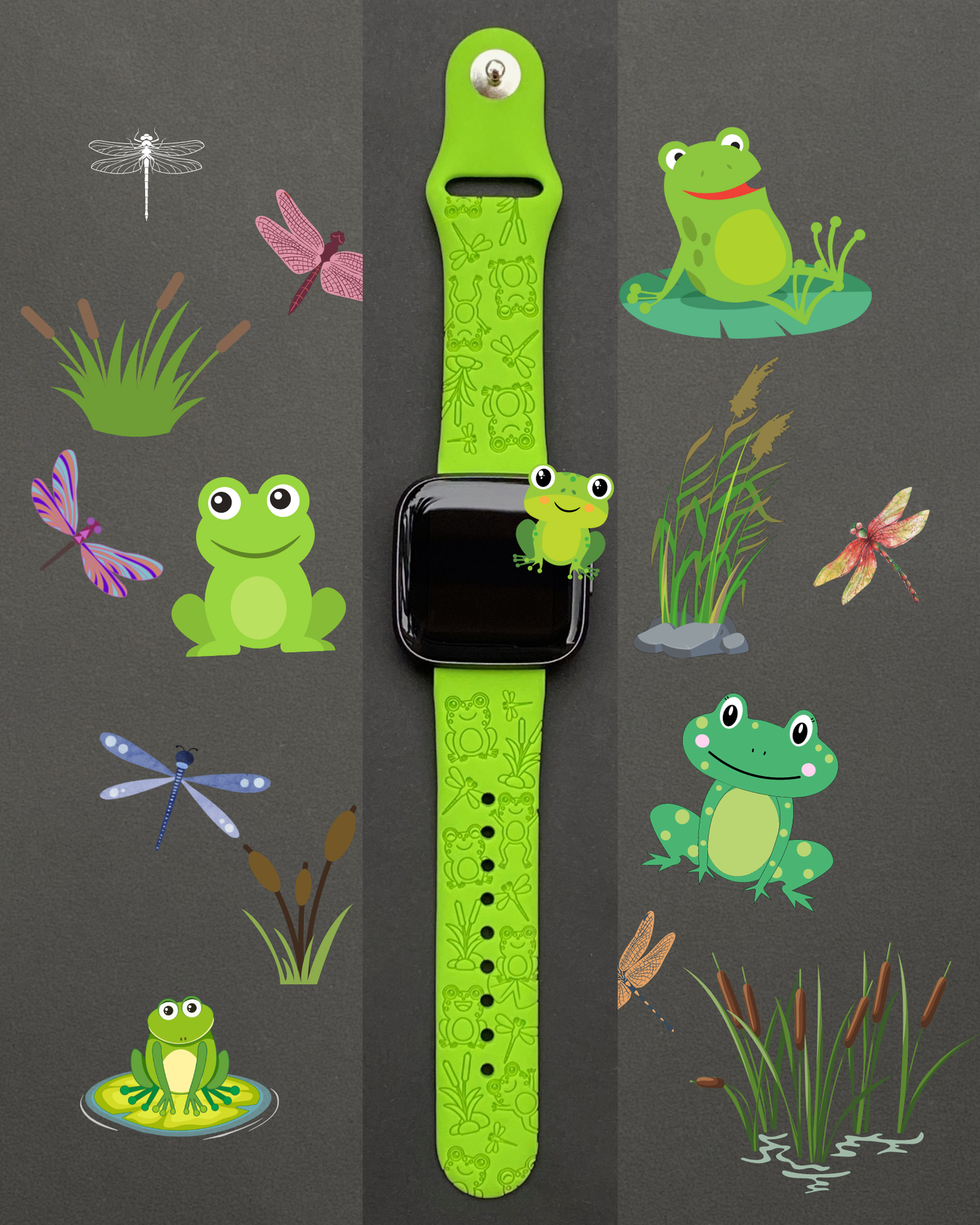 Frog Fitbit Versa 1/2 Watch Band
