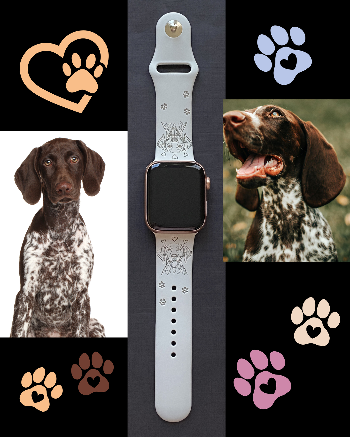 German Shorthaired Pointer Dog Watch Band For Apple Watch