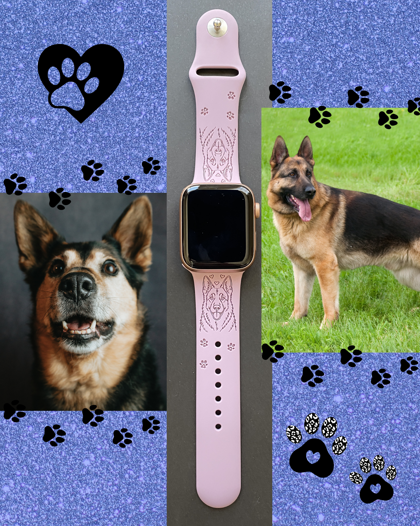 My Best Friend German Shepherd Watch Band For Apple Watch