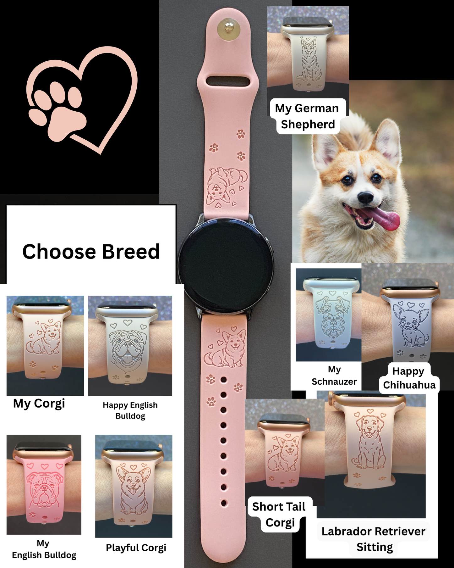 Dog Breed (#5) 20mm Samsung Galaxy Watch Band