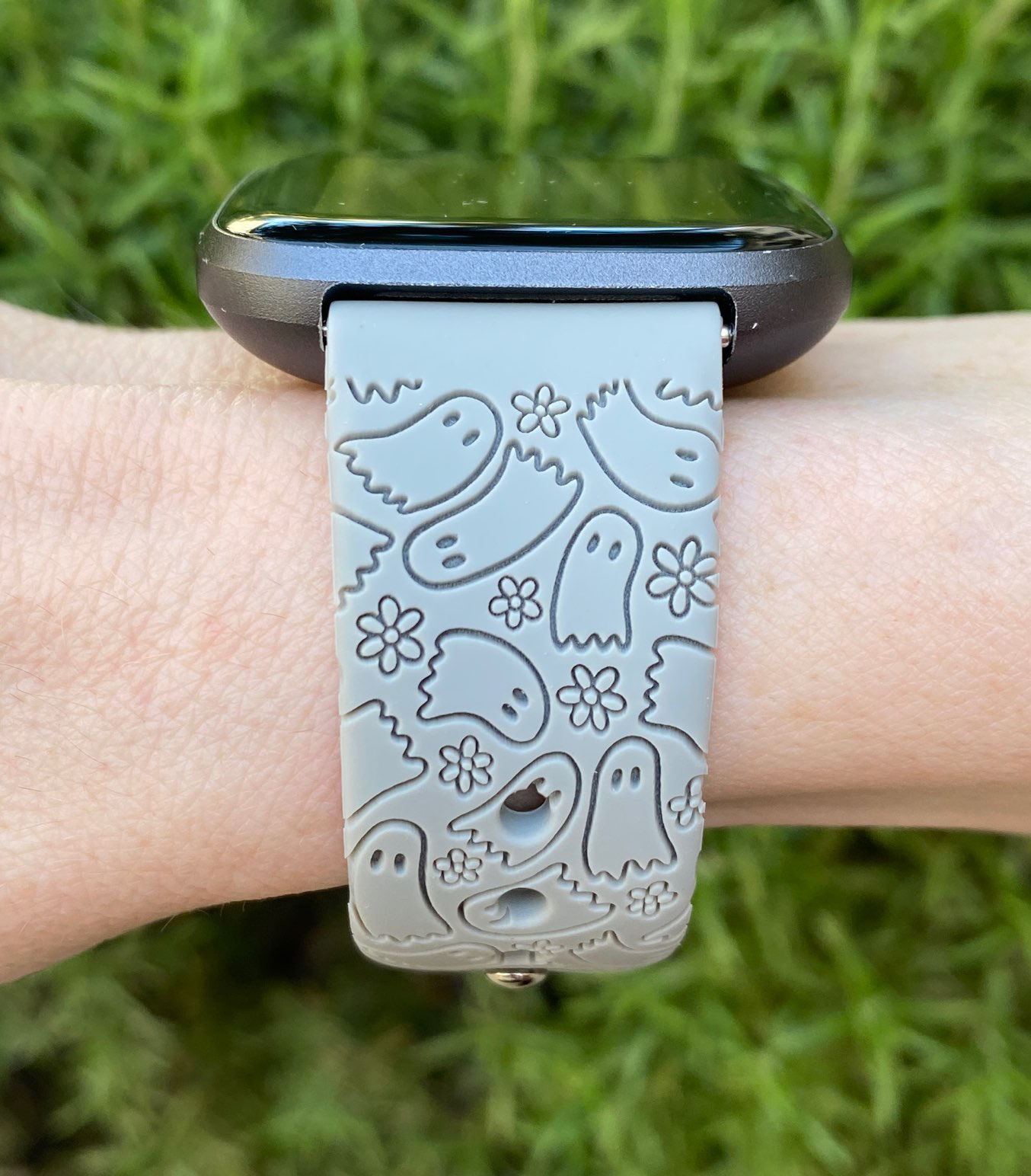 Ghost Fitbit Versa 1/2 Watch Band