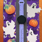 Ghostly Floral Halloween 20mm Samsung Galaxy Watch Band