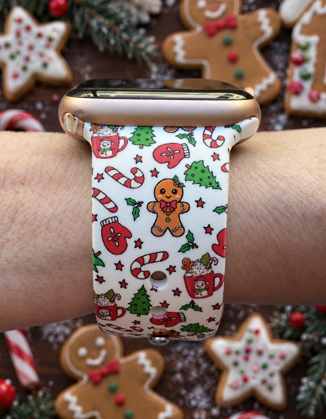 Sweet Gingerbread Christmas Watch Band For Apple Watch
